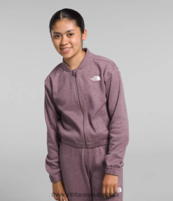 Kids Cozy Dream Fleece Full-Zip Jacket The North Face BXR246986 Clothing Fawn Grey Heather