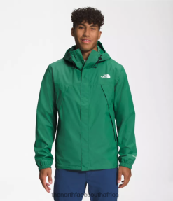 Men Antora Jacket The North Face BXR246286 Clothing Deep Grass Green