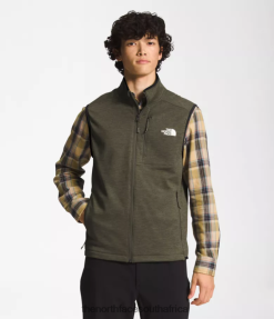 Men Canyonlands Vest The North Face BXR24698 Clothing New Taupe Green Heather