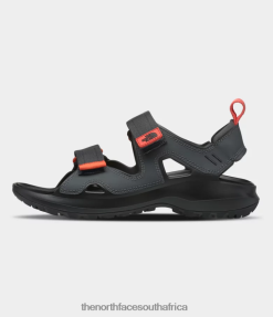 Men Hedgehog Sandals III The North Face BXR246553 Footwear Asphalt Grey/Retro Orange
