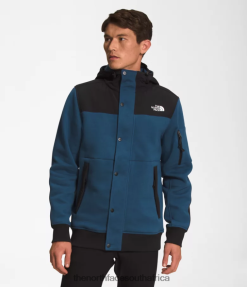 Men Highrail Fleece Jacket The North Face BXR246545 Clothing Shady Blue