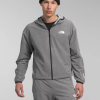 Men Tekware Grid Hoodie The North Face BXR246834 Clothing TNF Medium Grey Heather
