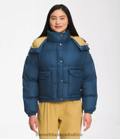 Women 71 Sierra Down Short Jacket The North Face BXR246237 Clothing Shady Blue