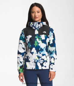 Women Antora Jacket The North Face BXR2461278 Clothing TNF Black/Summt Navy Absract Floral Print