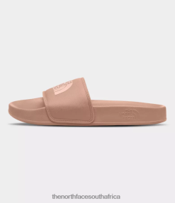 Women Base Camp Slides III The North Face BXR246573 Footwear Cafe Creme/Evening Sand Pink