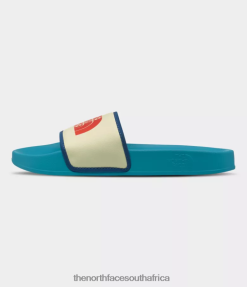 Women Base Camp Slides III The North Face BXR246576 Footwear Blue Bird/Pear Sorbet