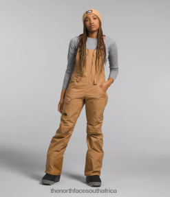 Women Freedom Bibs The North Face BXR246945 Clothing Almond Butter