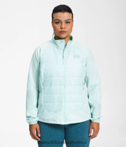 Women Plus Shelter Cove Hybrid Jacket The North Face BXR2461146 Clothing Skylight Blue