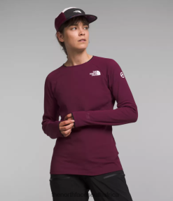 Women Summit Series FUTUREFLEECE Crew The North Face BXR246163 Clothing Boysenberry