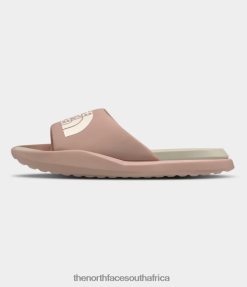Women Triarch Slides The North Face BXR246171 Footwear Pink Moss/Gardenia White